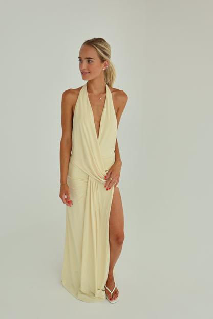 Natalie Rolt Winona Gown Butter yellow