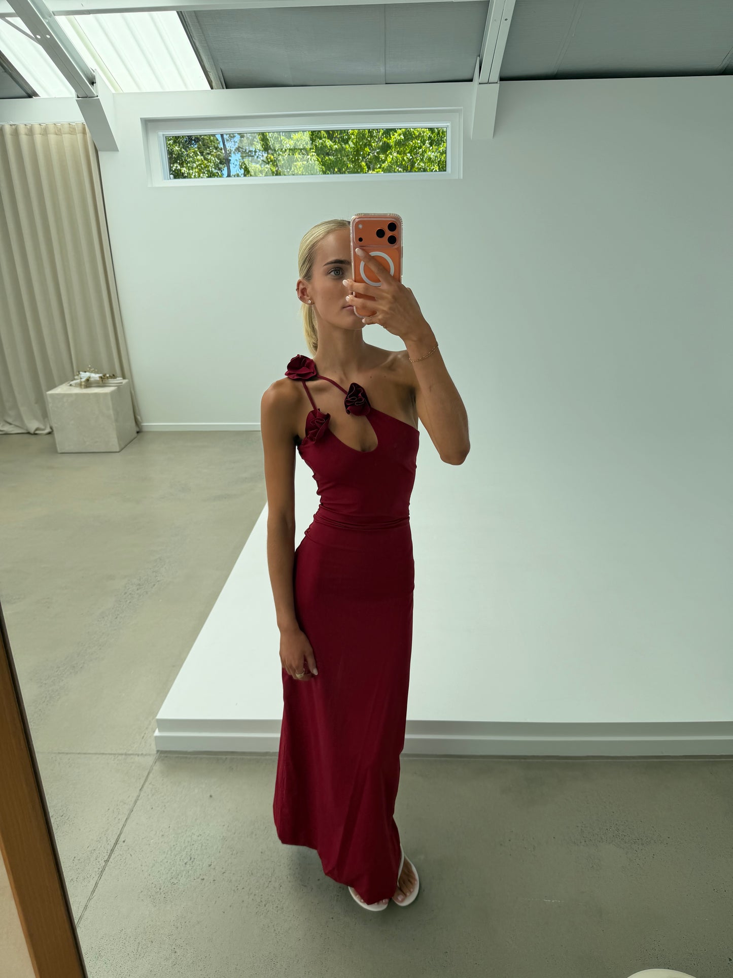 Maygel Coronel Celosia Dress - Wine