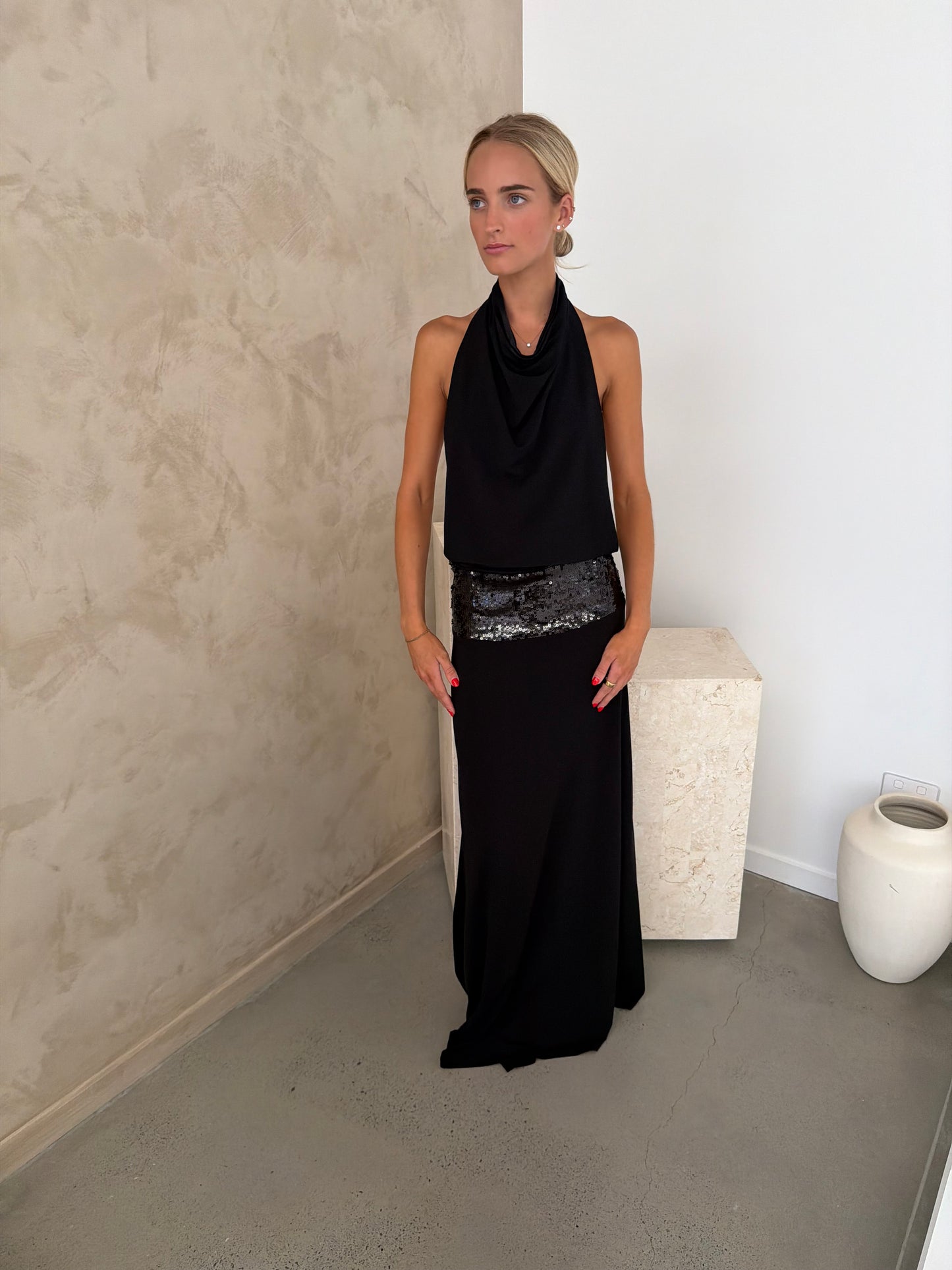 Ance Gria Adele Gown - Black