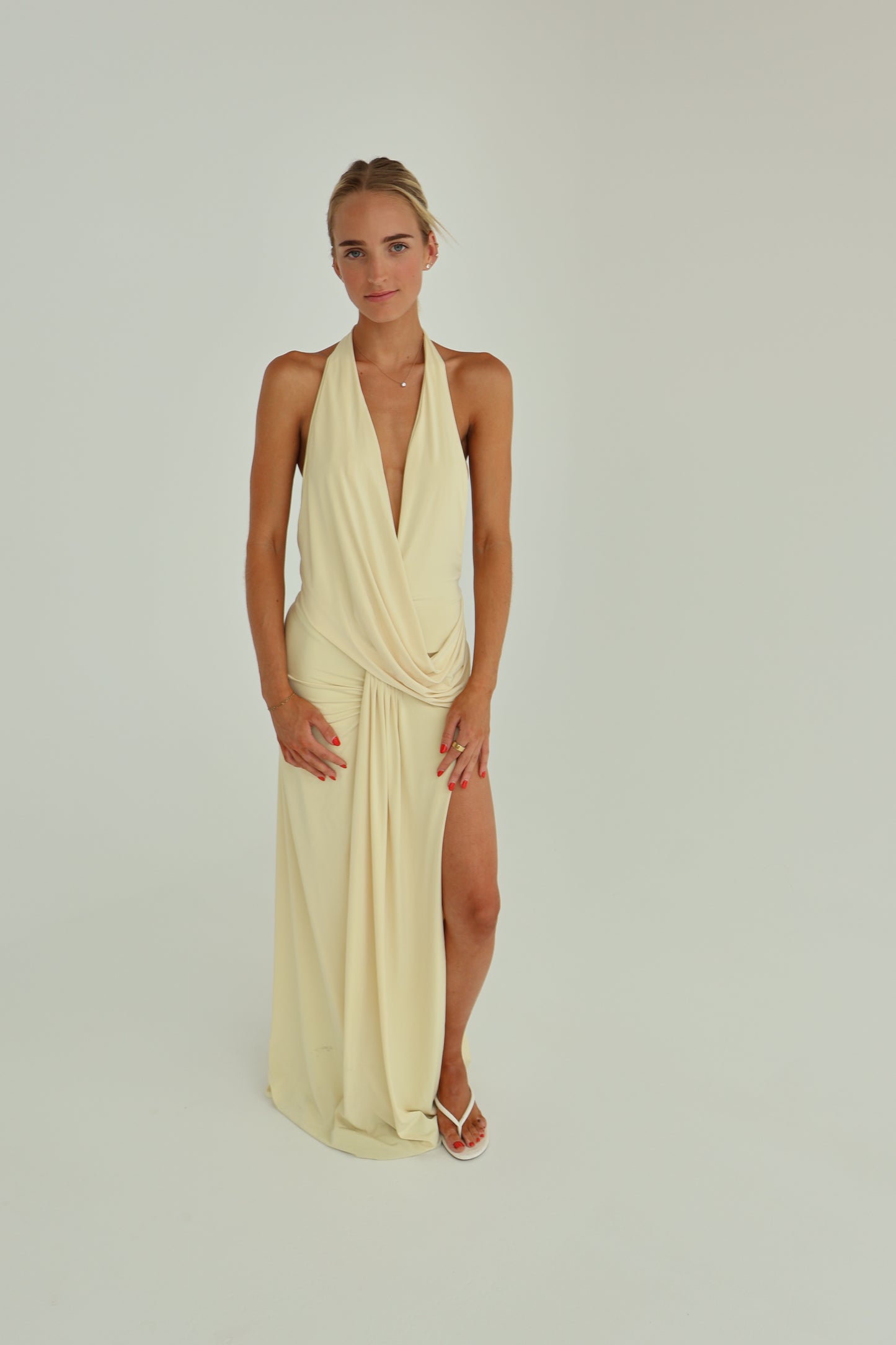Natalie Rolt Winona Gown Butter yellow