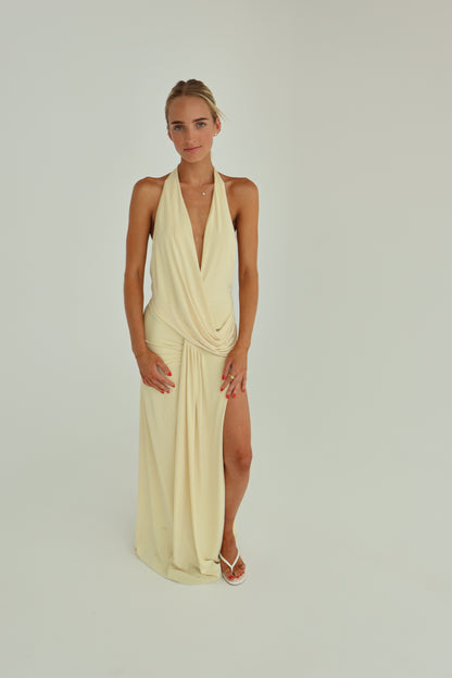 Natalie Rolt Winona Gown Butter yellow
