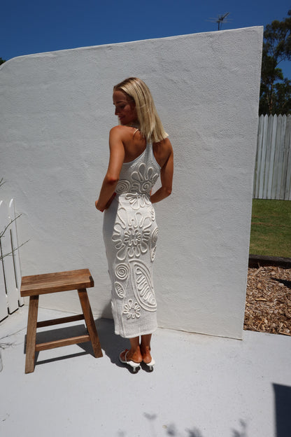 Cult Gaia Nissa Knit Dress White