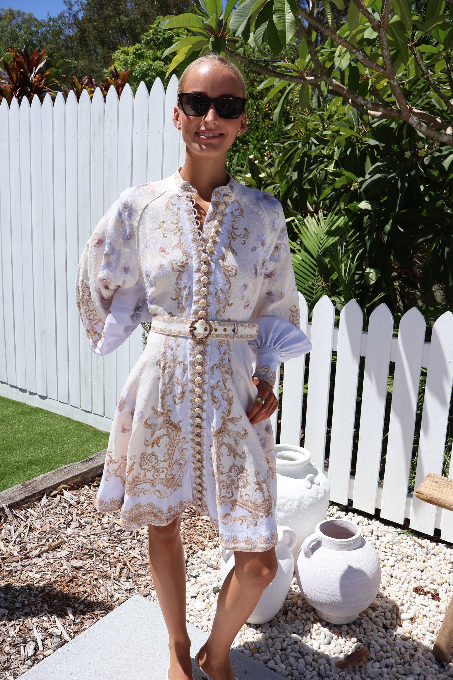 Zimmermann Hypnotic buttoned mini