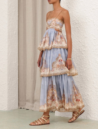 Zimmermann daylight tiered maxi dress