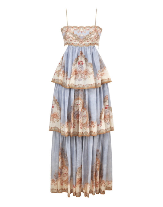 Zimmermann daylight tiered maxi dress