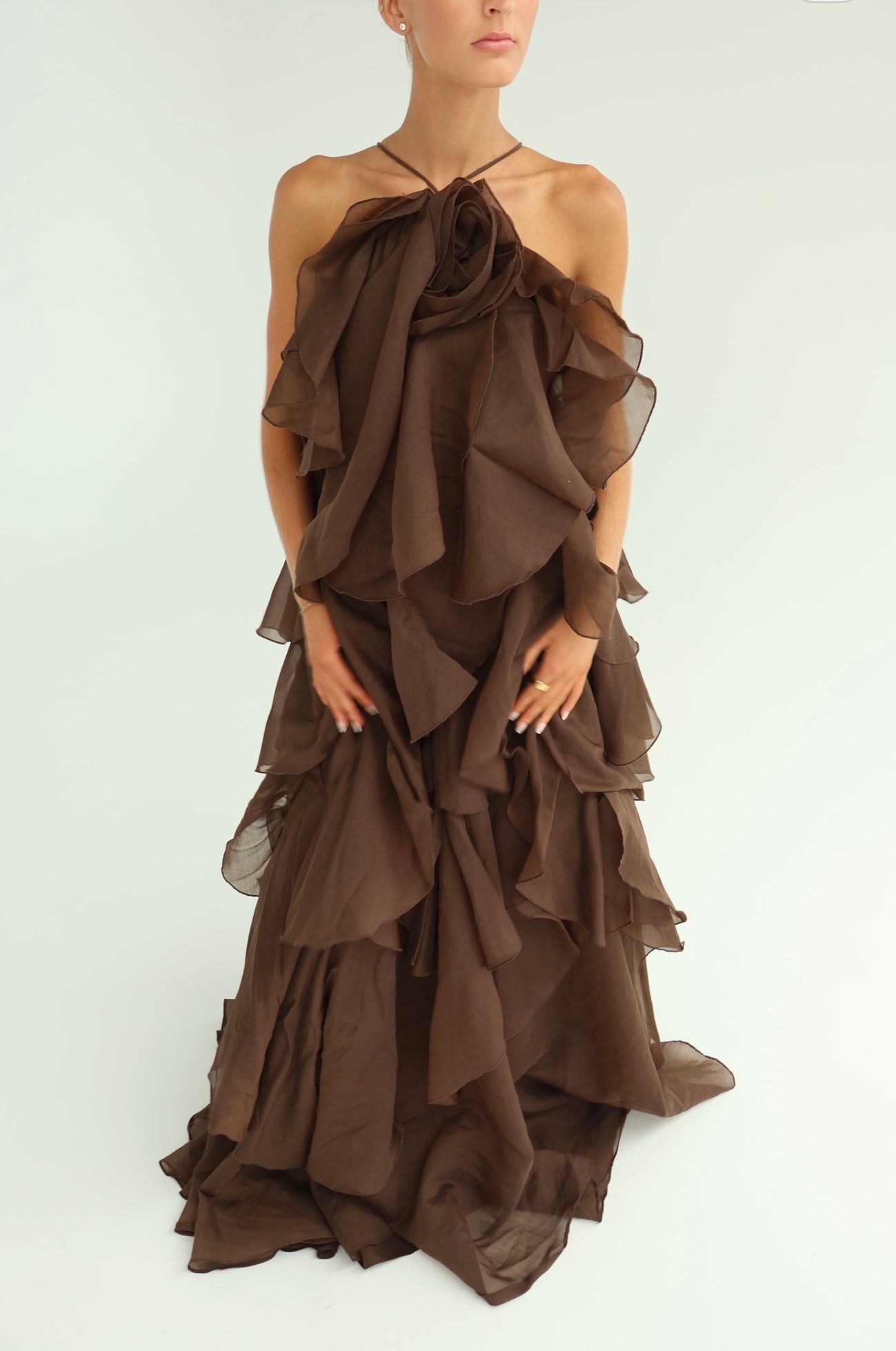 Aje Pandorea Layered Maxi Dress