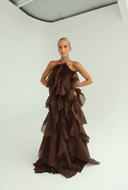 Aje Pandorea Layered Maxi Dress