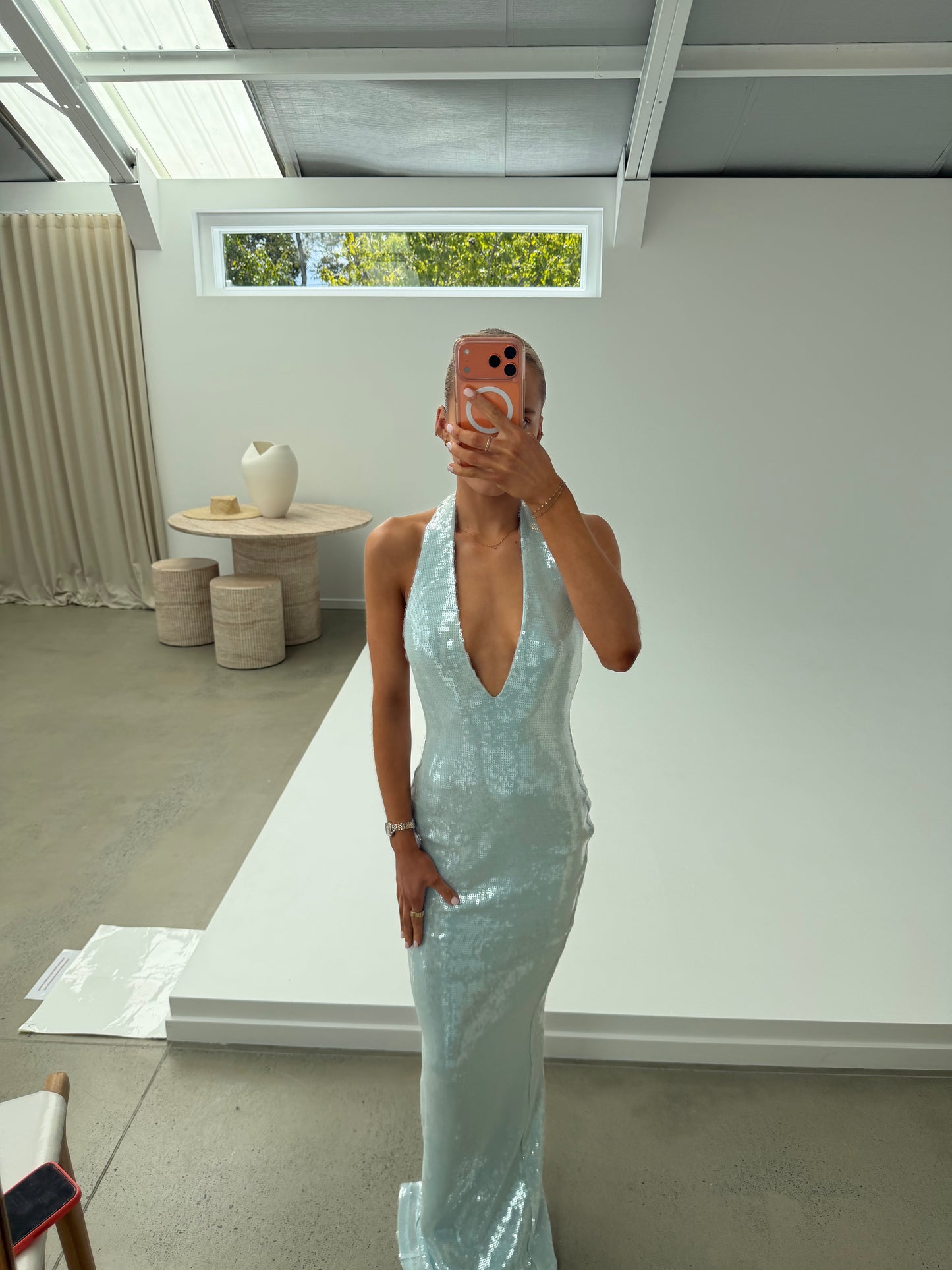Nookie Siren Gown In Baby Blue