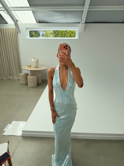 Nookie Siren Gown In Baby Blue