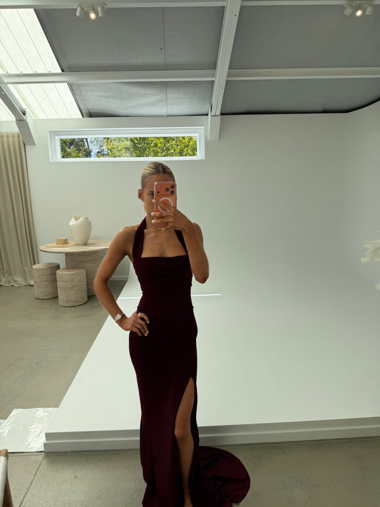 Nookie Boulevard Gown - Wine