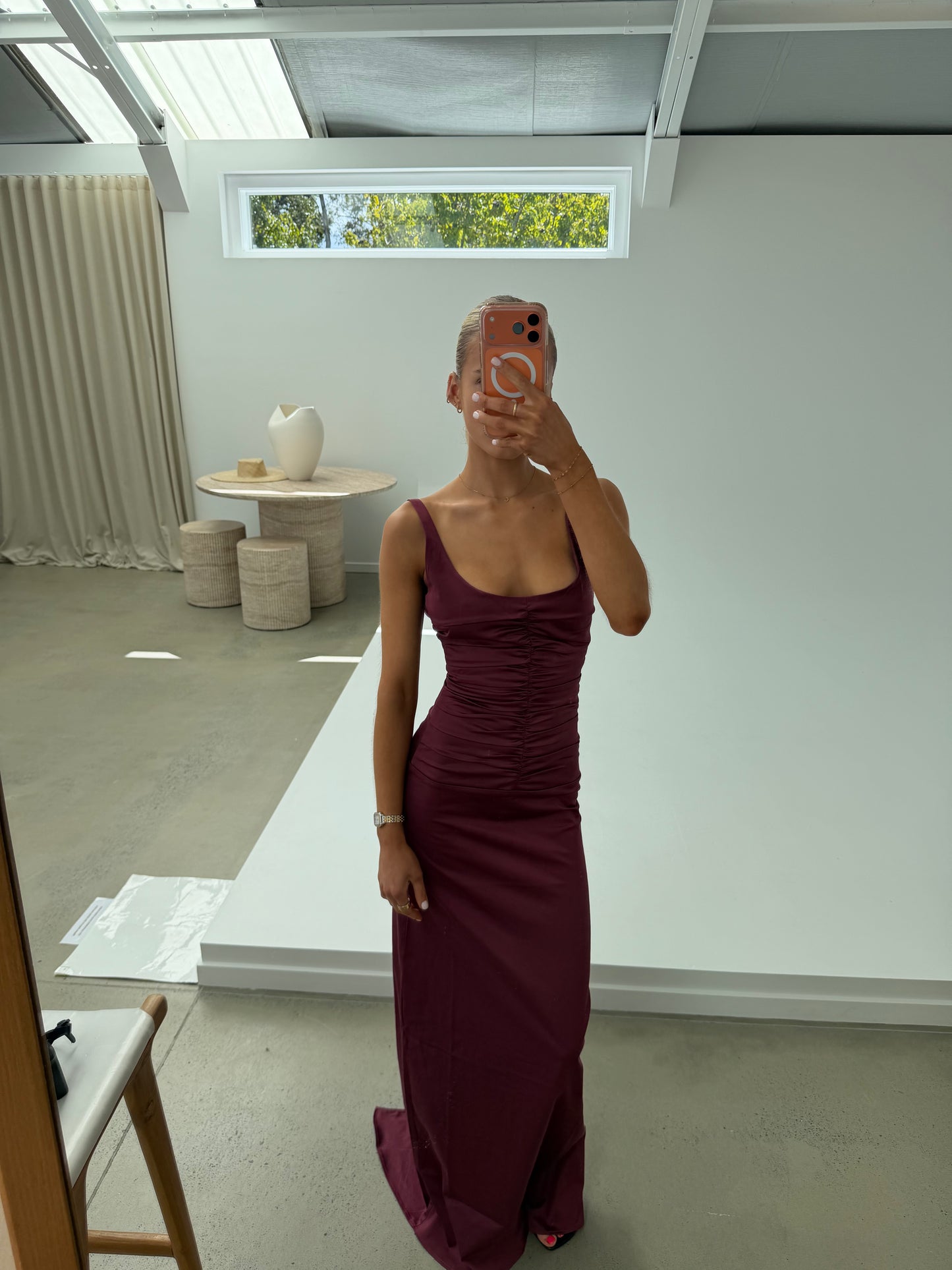 Ance Gria Atlein Gown in Plum