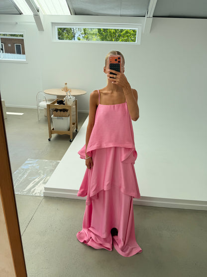 Elliatt Tilly Tiered Maxi Dress in Pink