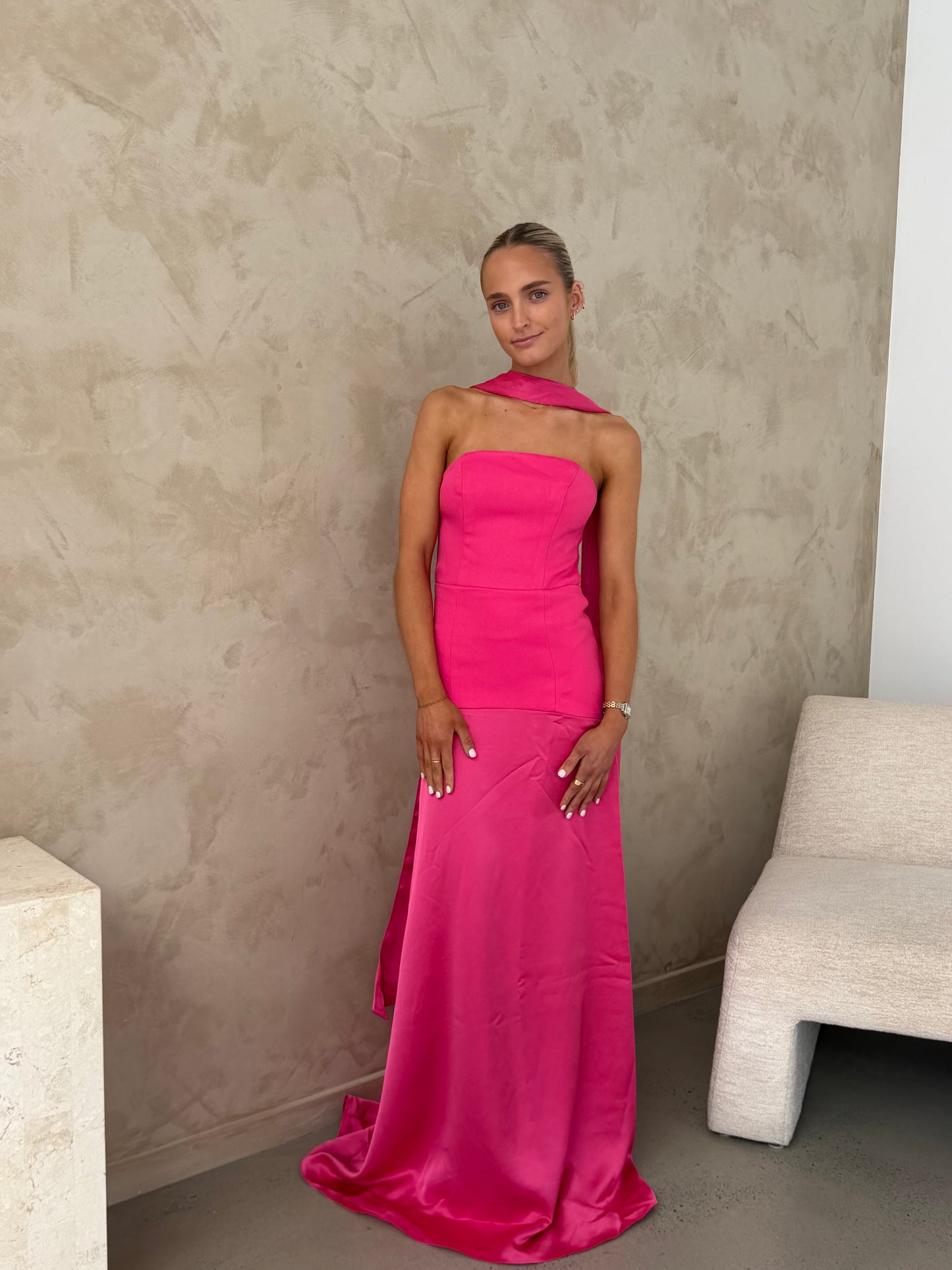 Elliatt Noralyn Strapless Gown in Pink