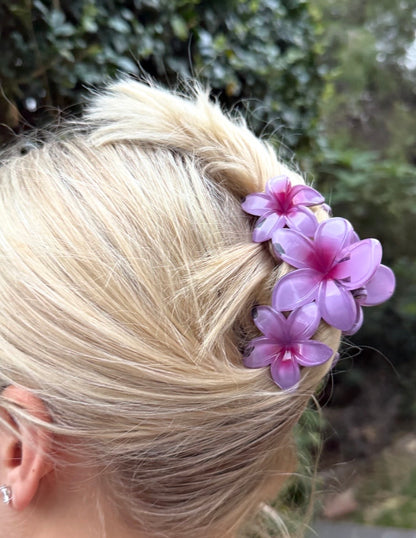 Frangipani Flower hair Claw Clip