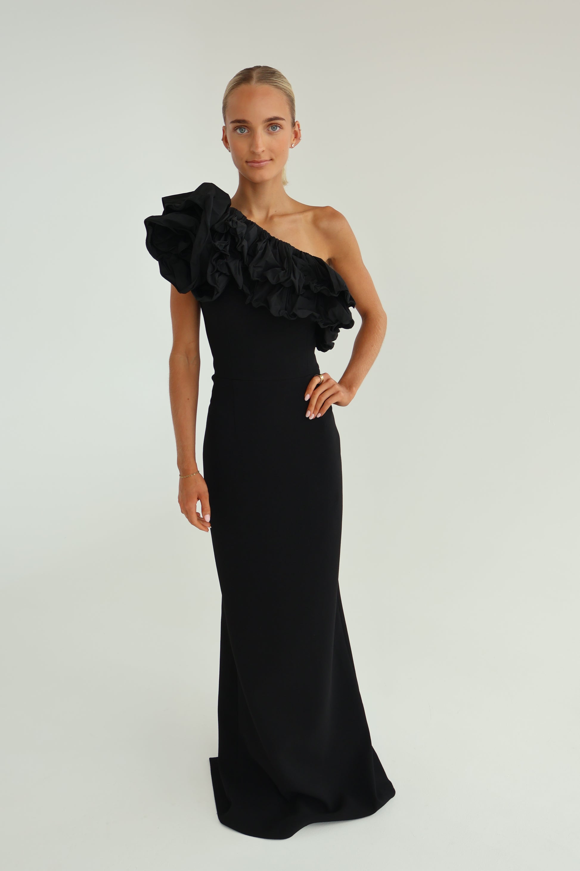Rebecca Vallance Chloe One shoulder Gown – ABC Dress Hire Rebecca Vallance Chloe One shoulder Gown – ABC Dress Hire