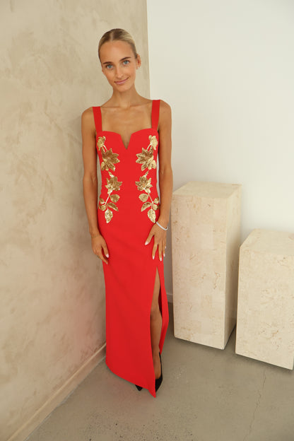 Rebecca Vallance Versaille sequined crêpe gown