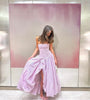 Aje Violette bubble hem maxi baby pink