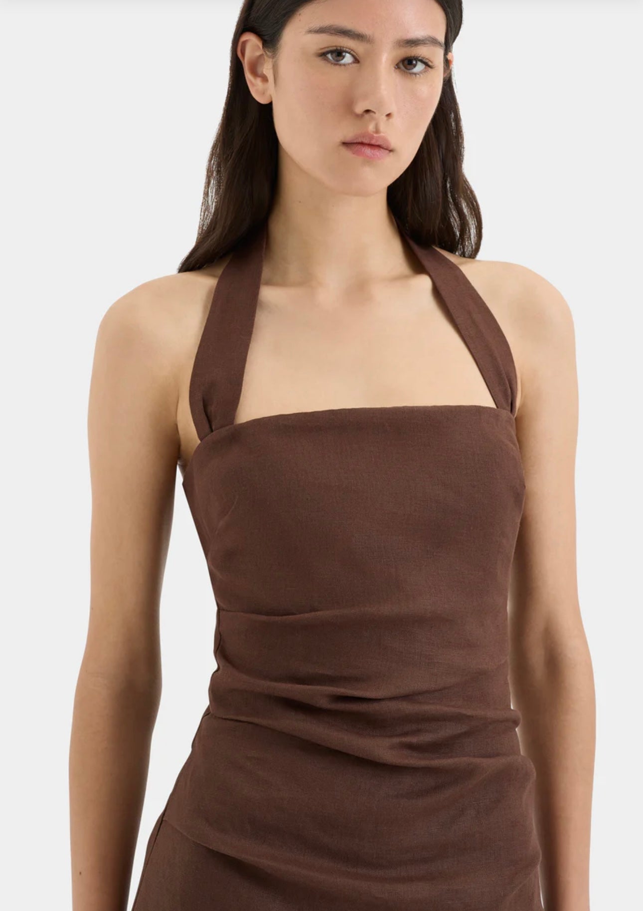 noemi halter mini dress Noemi Halter Mini Dress | Ivory