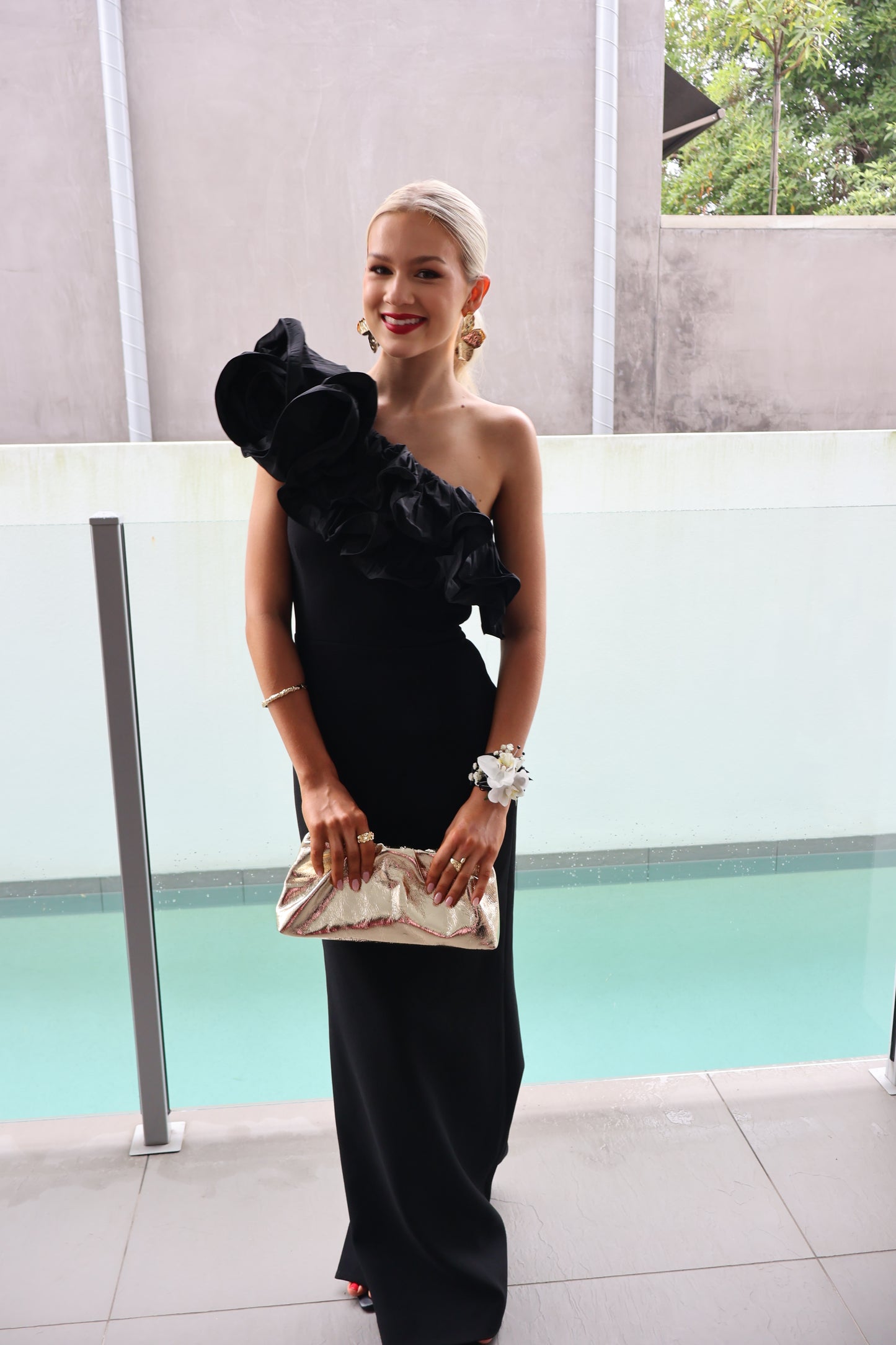Rebecca Vallance Chloe One shoulder Gown – ABC Dress Hire