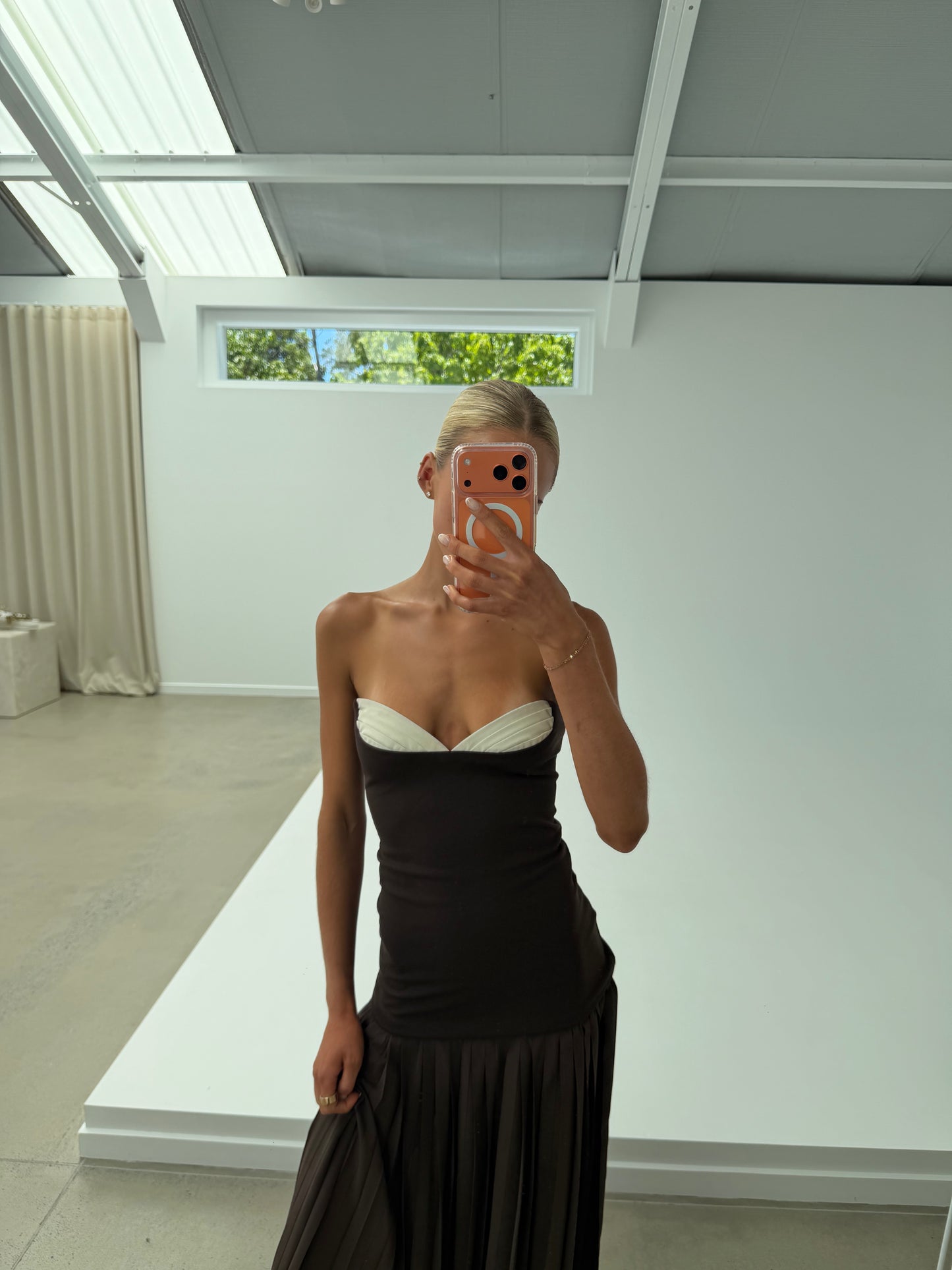 She is OLLA nicolette maxi dress