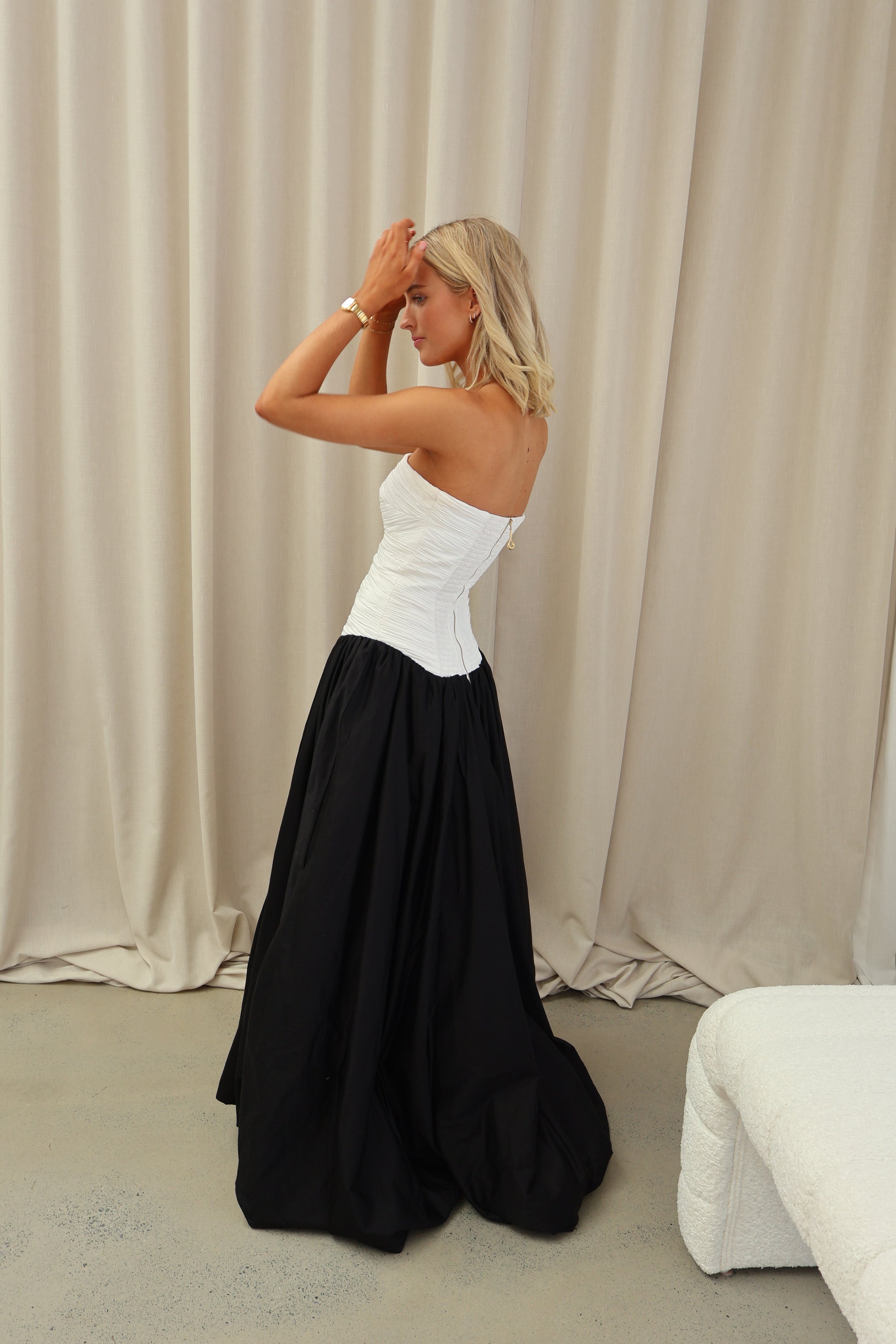 Aje Violette Bubble Hem Maxi Dress ABC Dress Hire Aje Violette Bubble Hem Maxi Dress ABC Dress Hire