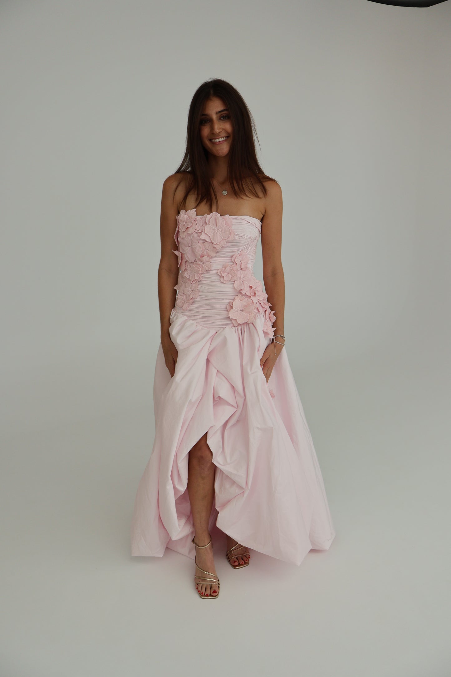 aje pink flower dress SPLENDOUR FLOWER GOWN Aquino's Attire