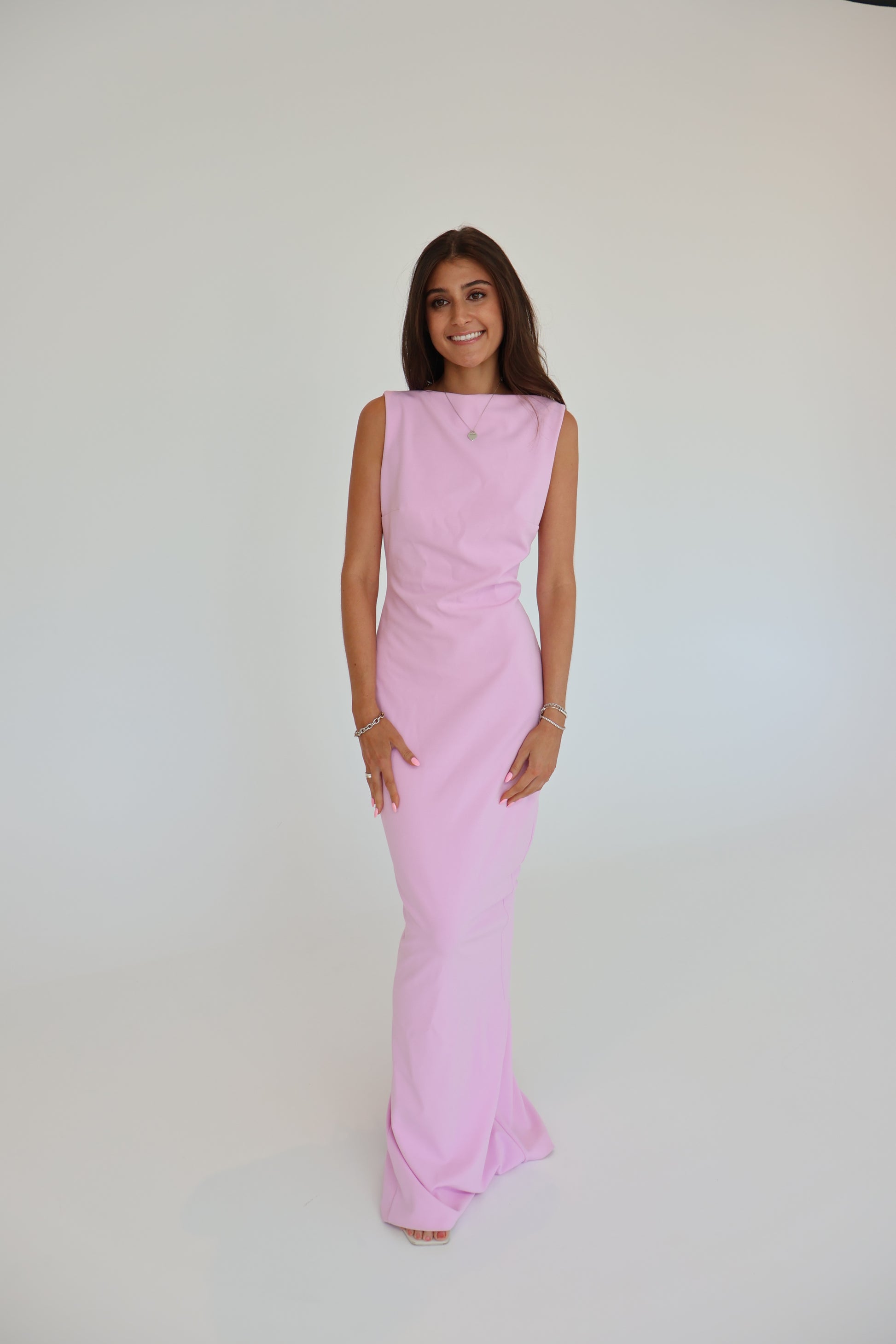 effie kats pink dress Effie Kats Marbella Gown in Taffy The Closet Collective Hire