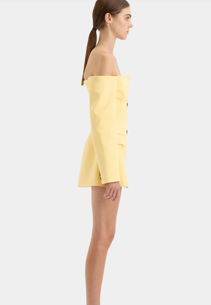 Sir the label Sandrine tailored mini dress yellow