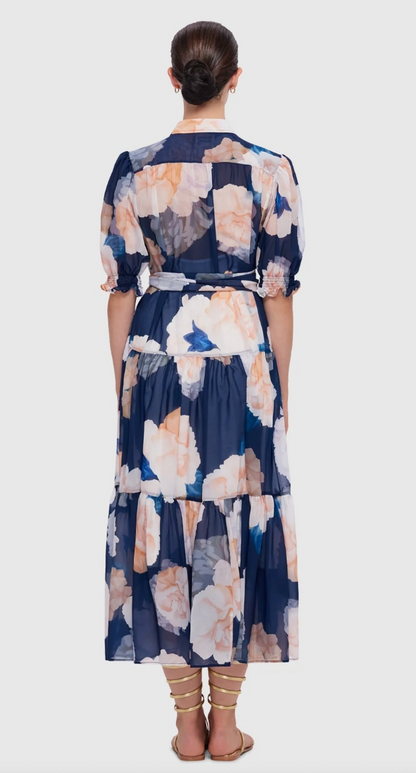 Leo Lin Ellie Bishop Sleeve Midi Dress