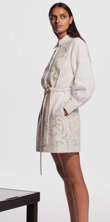 Alemais Pegasus Embroidered Mini Dress