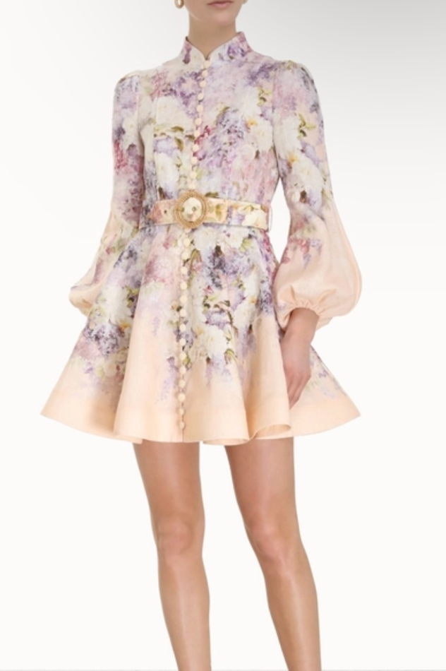 Zimmermann lyrical buttoned mini