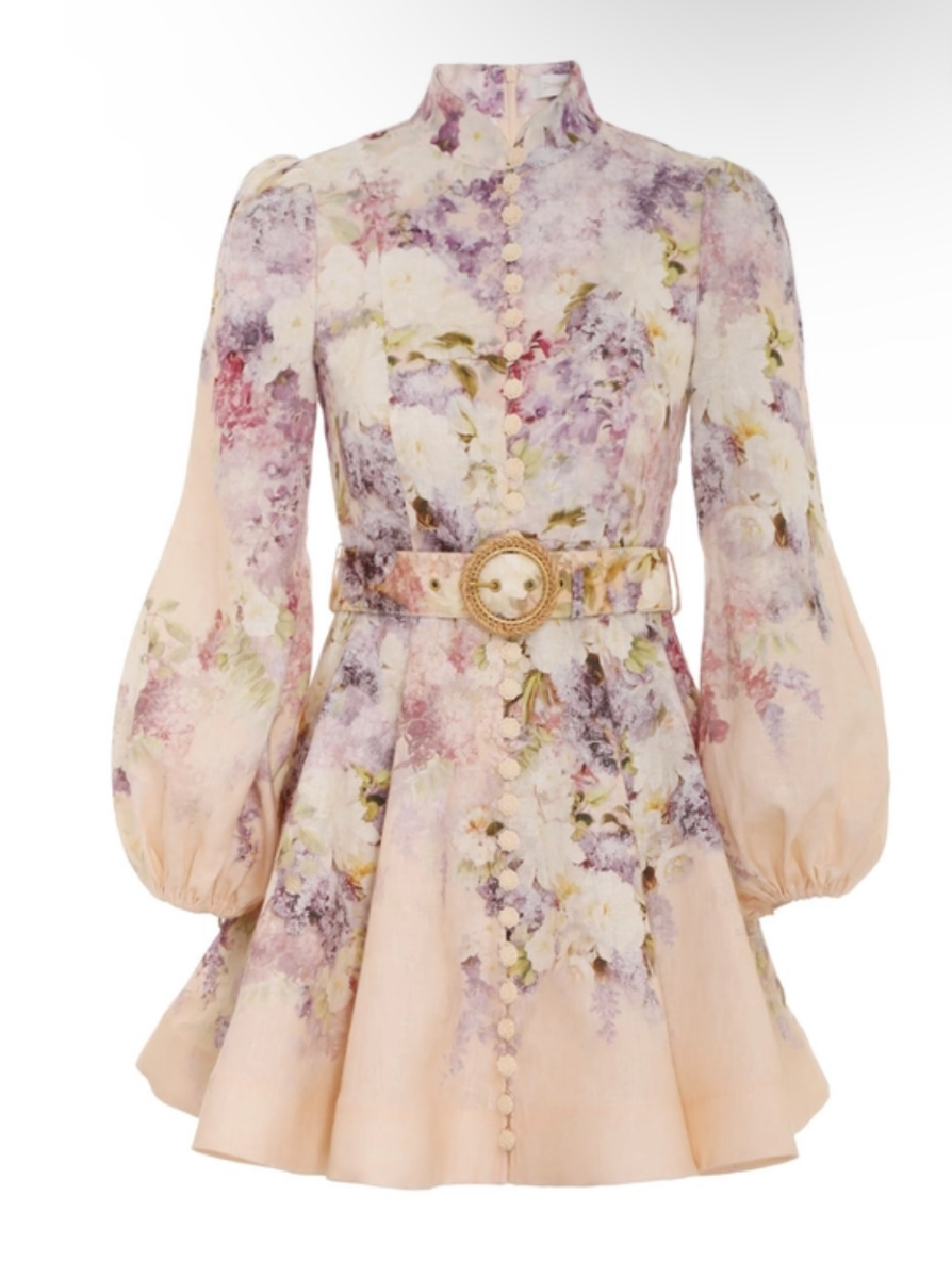 Zimmermann lyrical buttoned mini