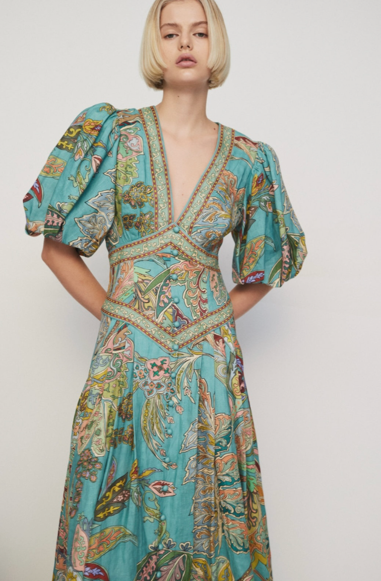alemais franca midi dress Alemais Franca Midi Dress Green Size 10