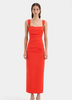 Sir The Label Dahlia Balconette Gown Tangerine