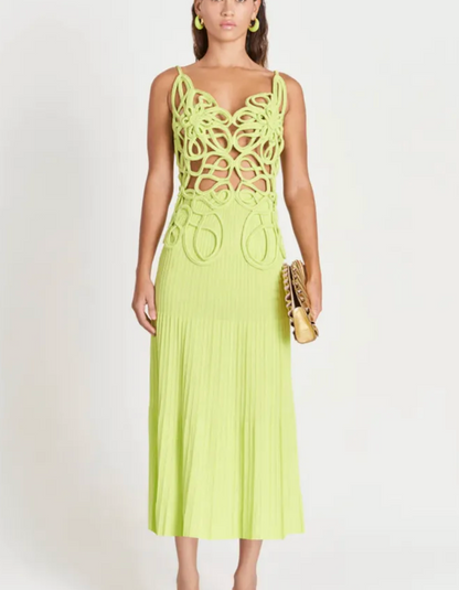 SELLING Cult Gaia Nalda Knit Dress Green Size 8