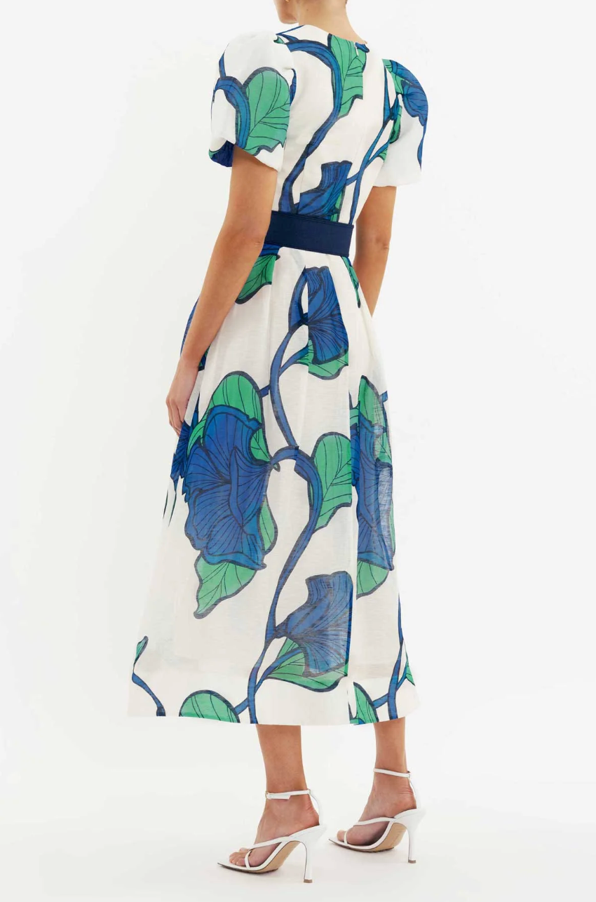 Rebecca Vallance Blue Ivy Midi Dress - Print