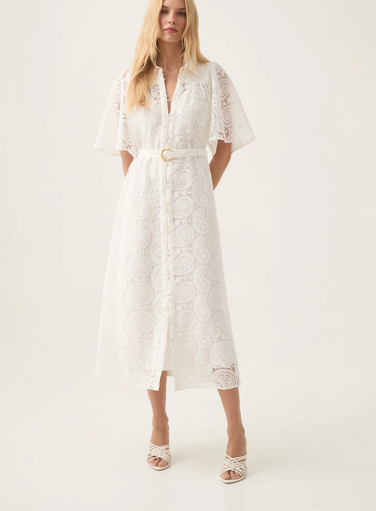 Aje Laicey Paisley Midi Dress