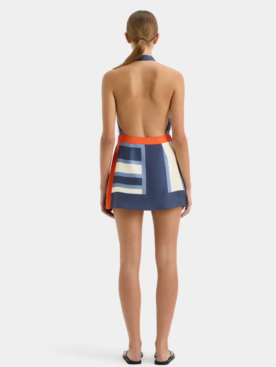 caprera wrap halter mini dress Sir The Label Caprera Wrap Halter Mini Dress - Size 2