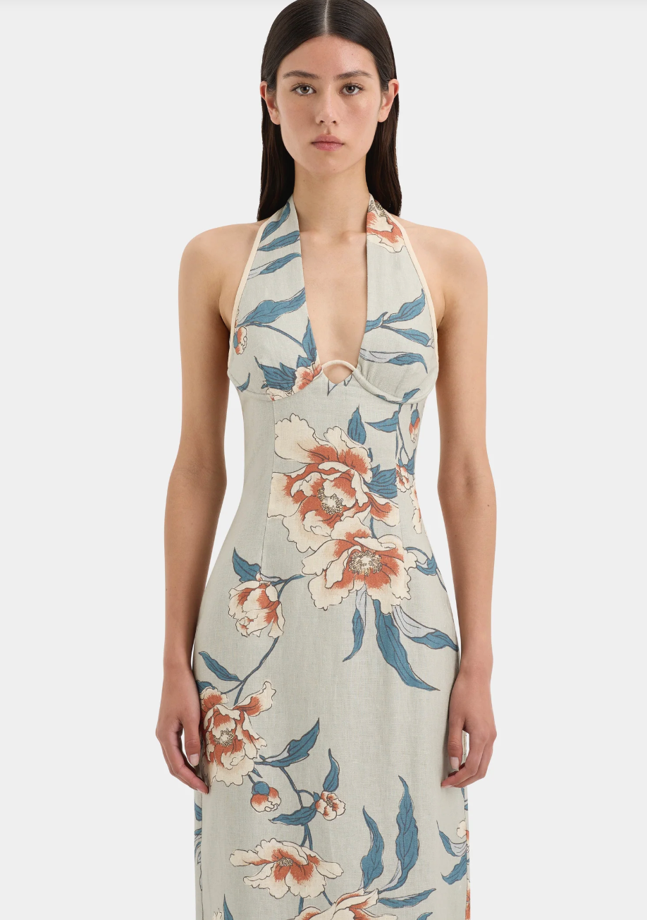 sir roisin halter midi dress SIR. Roisin Halter Midi Dress