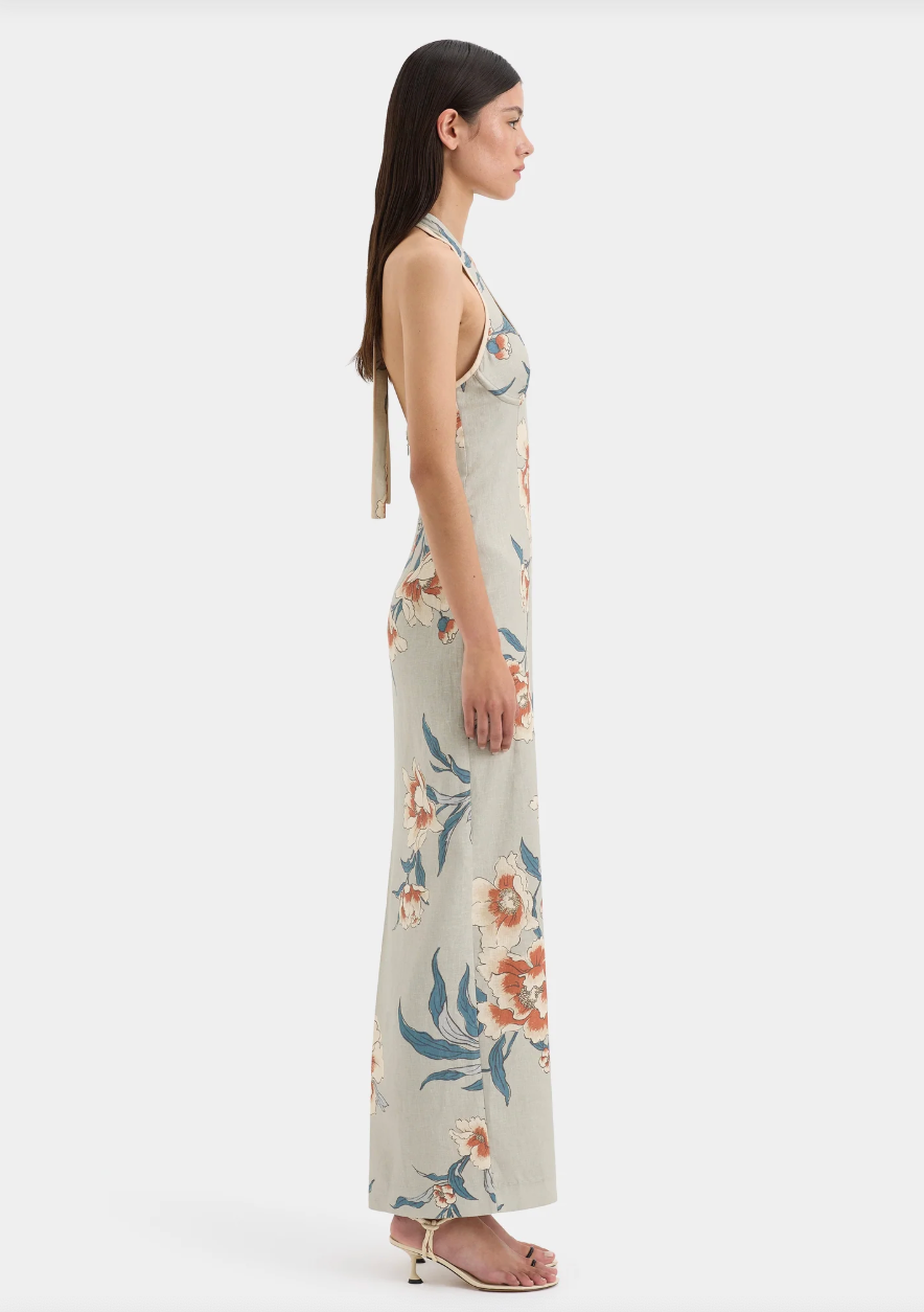 Sir The Label Roisin Halter Midi Dress ABC Dress Hire Sir The Label Roisin Halter Midi Dress ABC Dress Hire