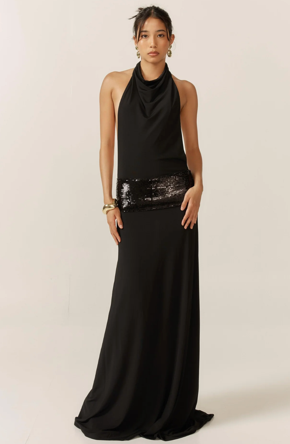 Ance Gria Adele Gown - Black