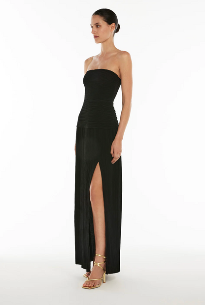 Manning Cartell double time pleat strapless dress