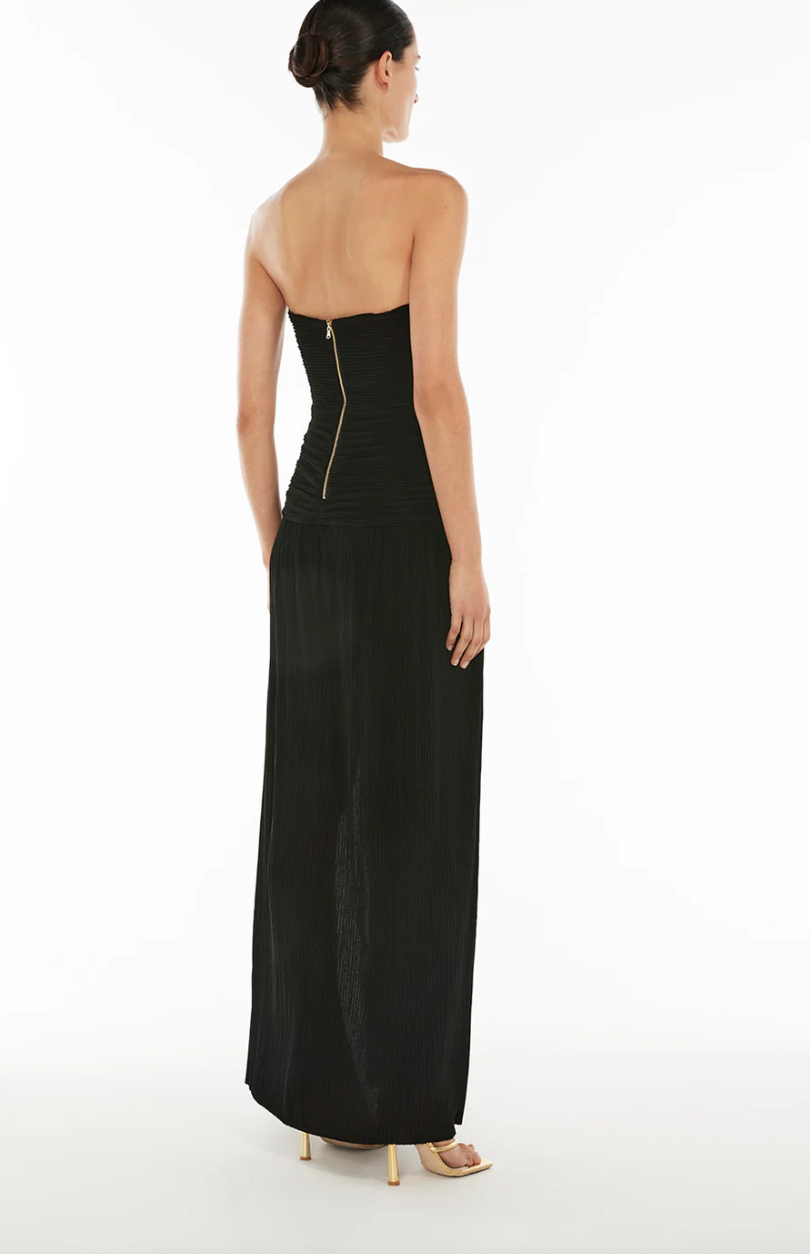Manning Cartell double time pleat strapless dress