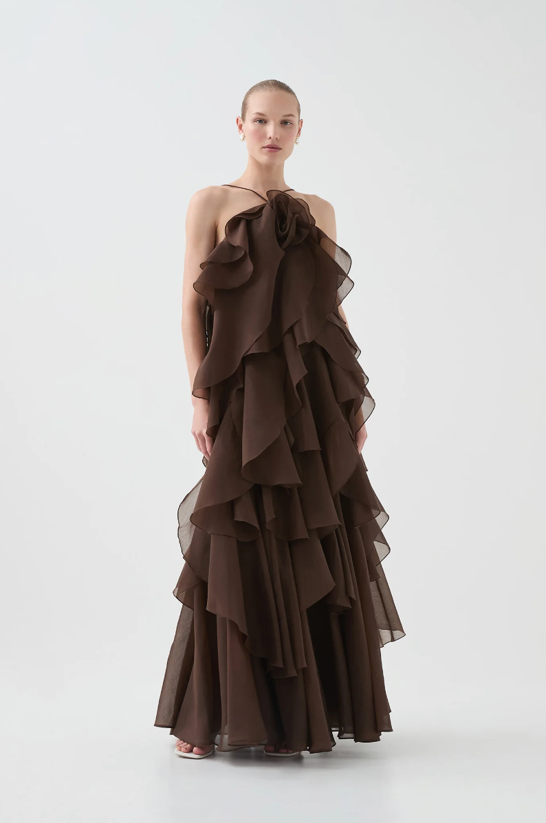 Aje Pandorea Layered Maxi Dress