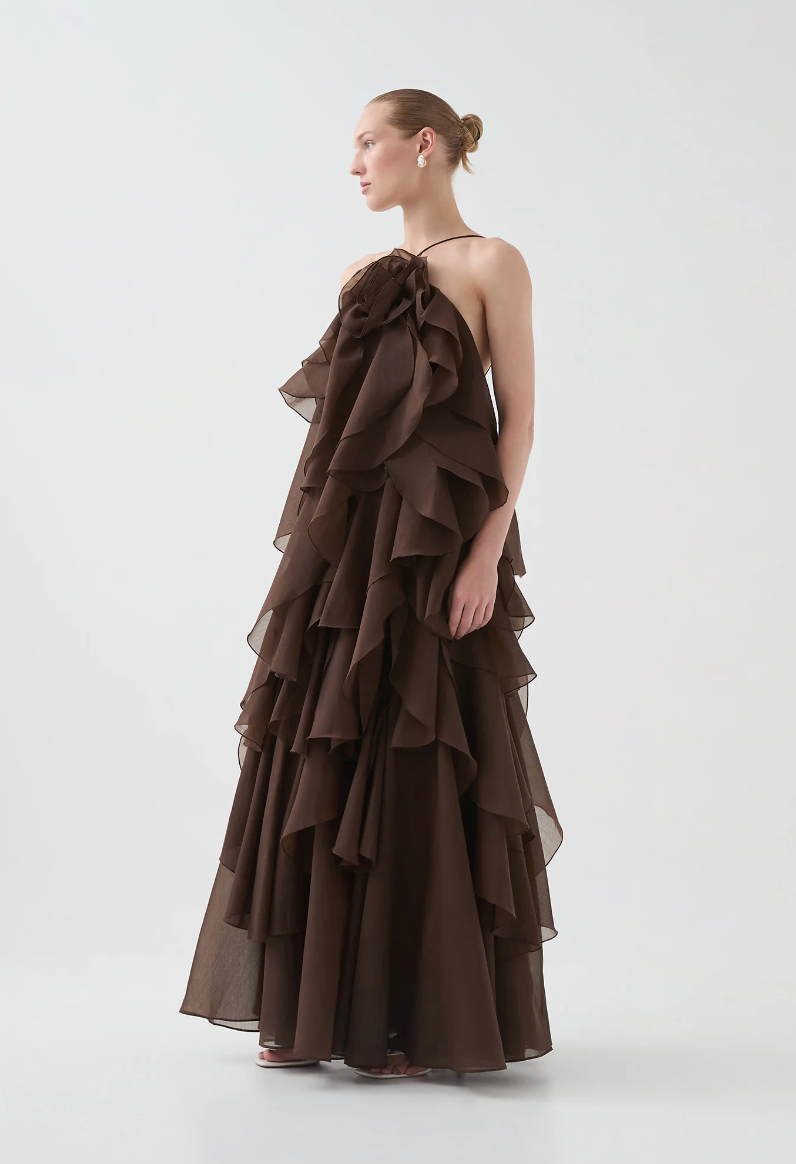 Aje Pandorea Layered Maxi Dress