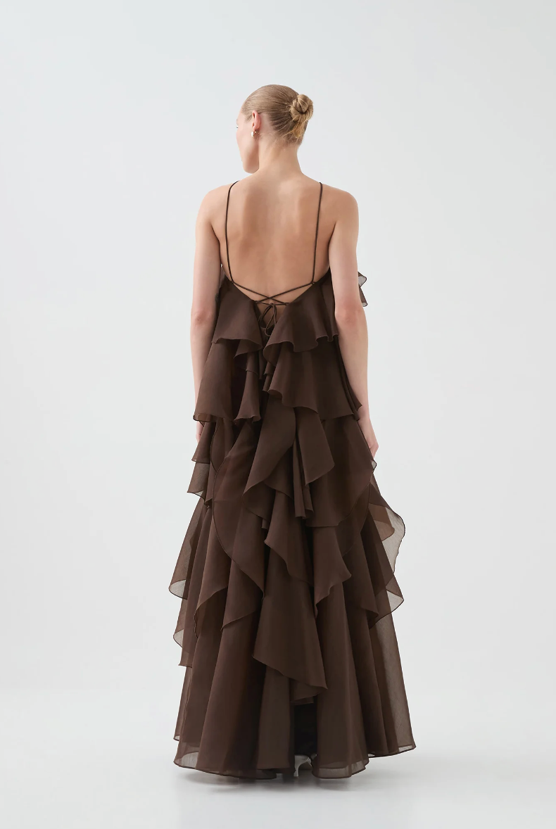 Aje Pandorea Layered Maxi Dress