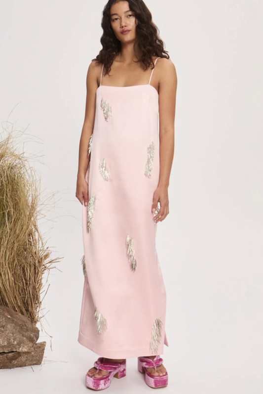 Alemais Cindy Embellished Slip Dress