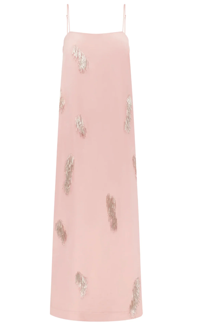 Alemais Cindy Embellished Slip Dress