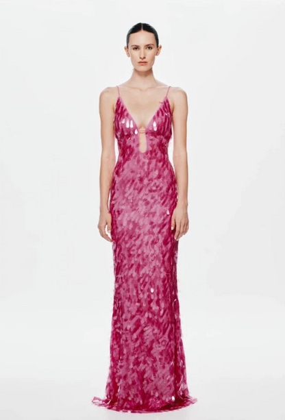 Misha The 'Sapphire' Sequin Dress Fuchsia