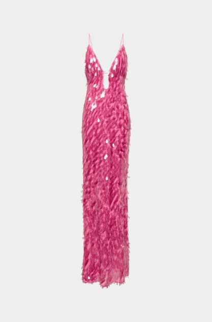 Misha The 'Sapphire' Sequin Dress Fuchsia